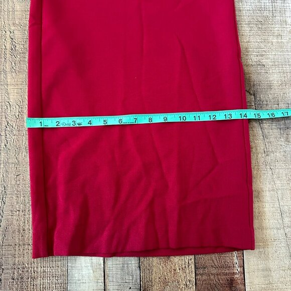 Red Julia Jordan Sleeveless Belted Jumpsuit With Wide Legs & Pockets - Picture 6 of 11